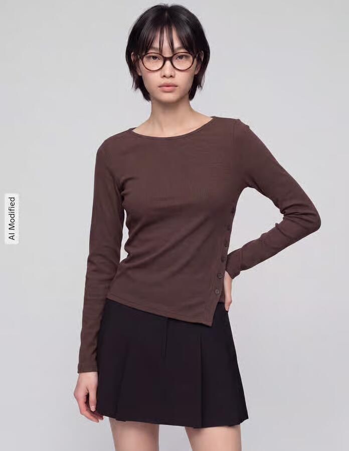 Levi's Slim fit shirt met lange mouwen van katoenmix model 'ALLIE' - Foto 2