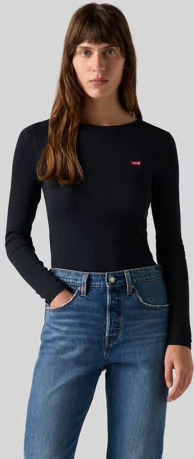 Levi's slim fit shirt met lange mouwen van katoenmix met gestikt logo - Foto 2