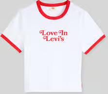Levi's slim fit T-shirt van katoenmix