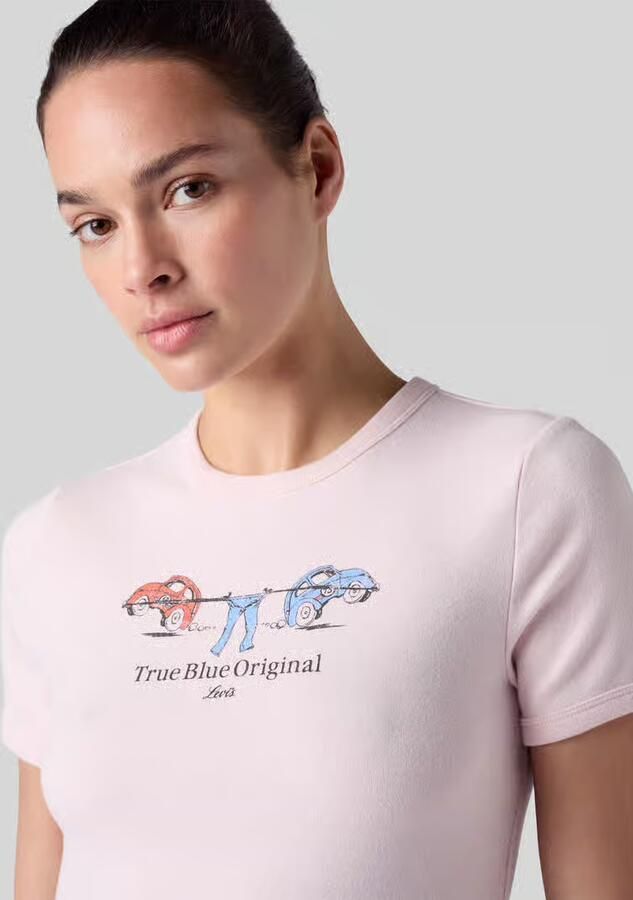 Levi's Slim fit t-shirt van katoenmix