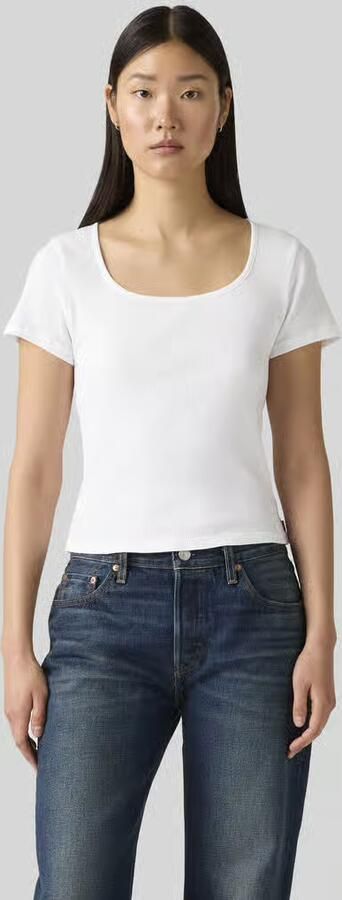 Levi's T-shirt ESSENTIAL SQRD NE Fijne ribkwaliteit - Foto 9