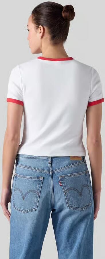 Levi's slim fit T-shirt van katoenmix - Foto 3