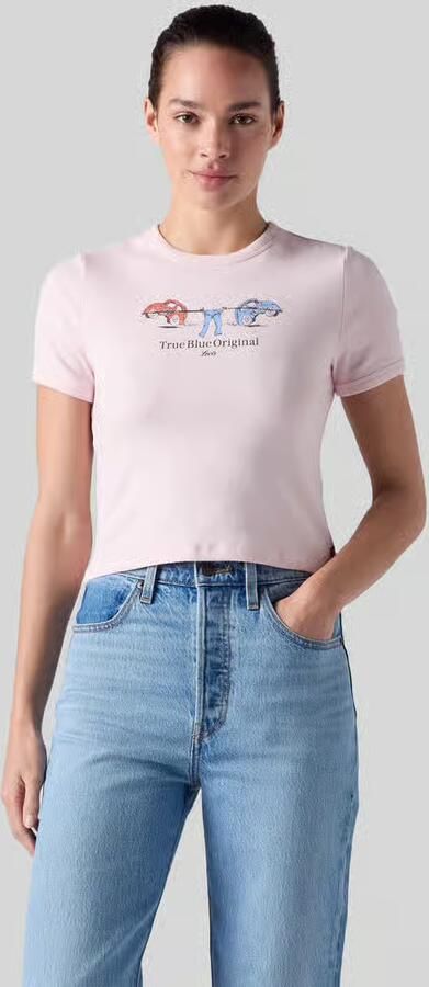 Levi's Slim fit t-shirt van katoenmix - Foto 2