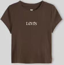Levi's Slim fit t-shirt van katoenmix met logoprint