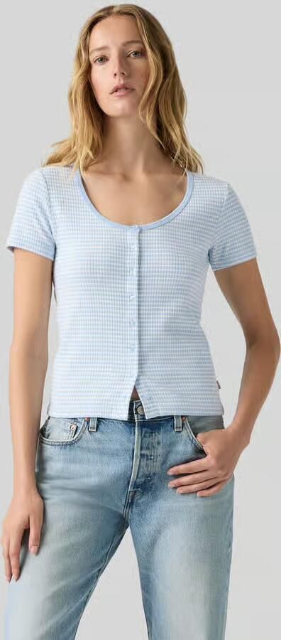 Levi's Slim Fit t-shirt van katoenmix model 'AUSTEN' - Foto 2