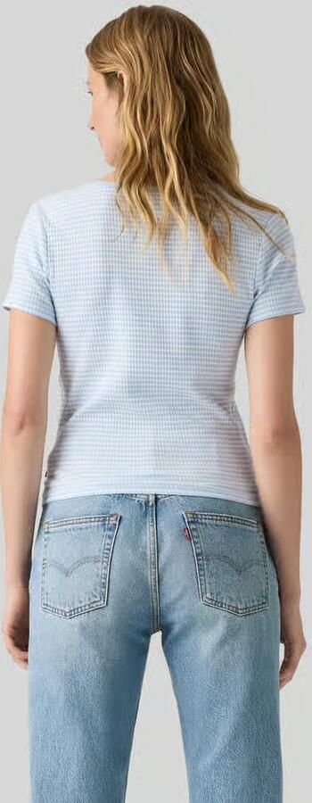 Levi's Slim Fit t-shirt van katoenmix model 'AUSTEN' - Foto 3