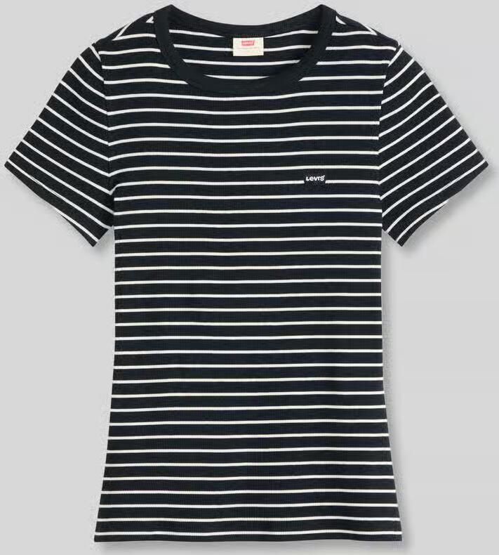 Levi's Slim fit t-shirt van katoenmix model 'HAYES' - Foto 2