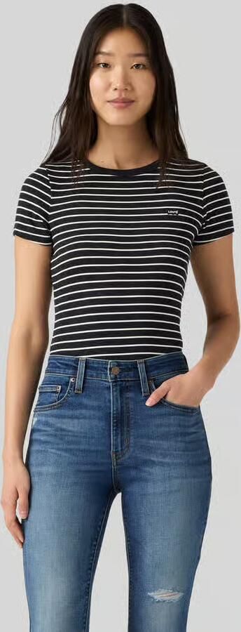 Levi's Slim fit t-shirt van katoenmix model 'HAYES' - Foto 3