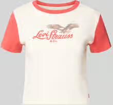 Levi's slim fit T-shirt van puur katoen