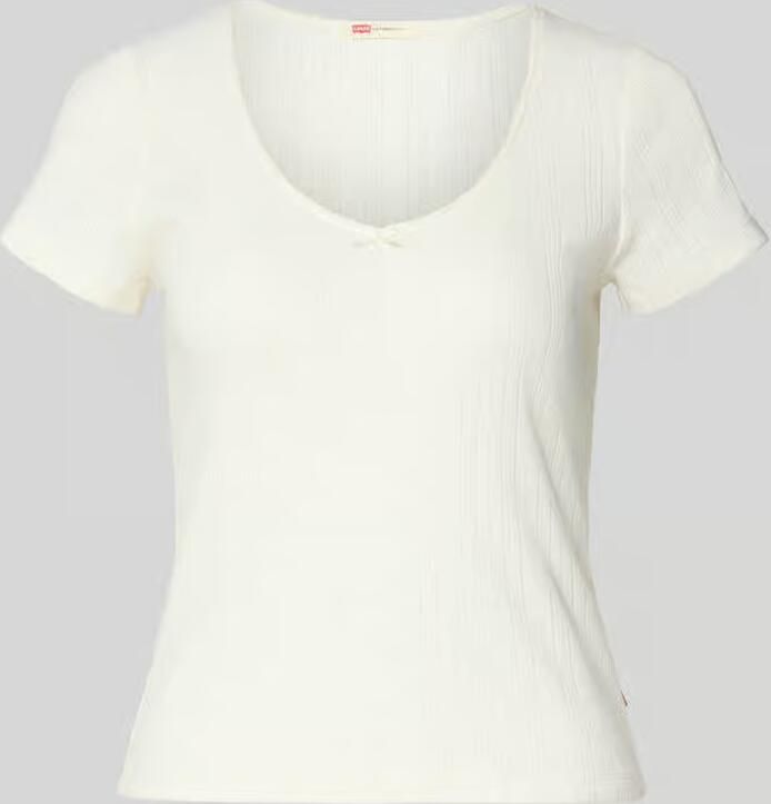 Levi's slim fit T-shirt van puur katoen model 'SWEETIE'