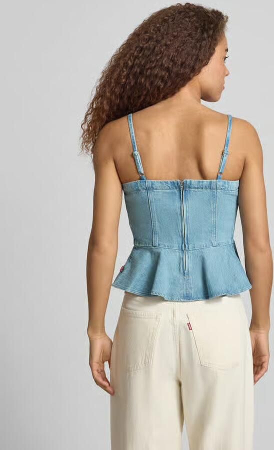 Levi's slim fit tanktop van puur katoen model 'ANDERSON FLOUNCE'