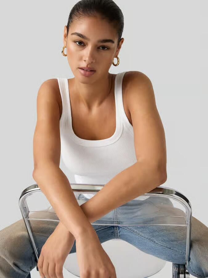 Levi's slim fit top van katoenmix