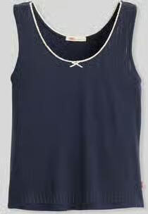 Levi's Slim fit top van puur katoen met strikdetail