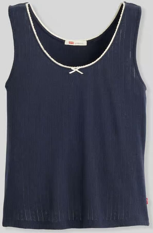 Levi's Slim fit top van puur katoen met strikdetail - Foto 2