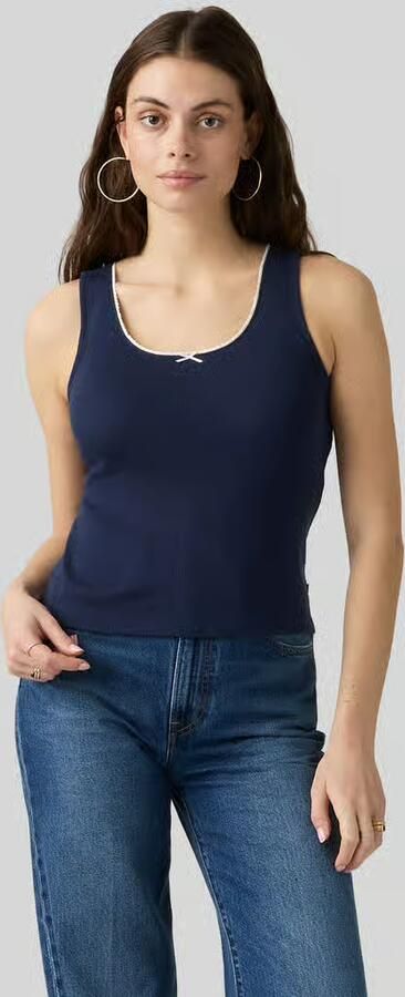 Levi's Slim fit top van puur katoen met strikdetail - Foto 3