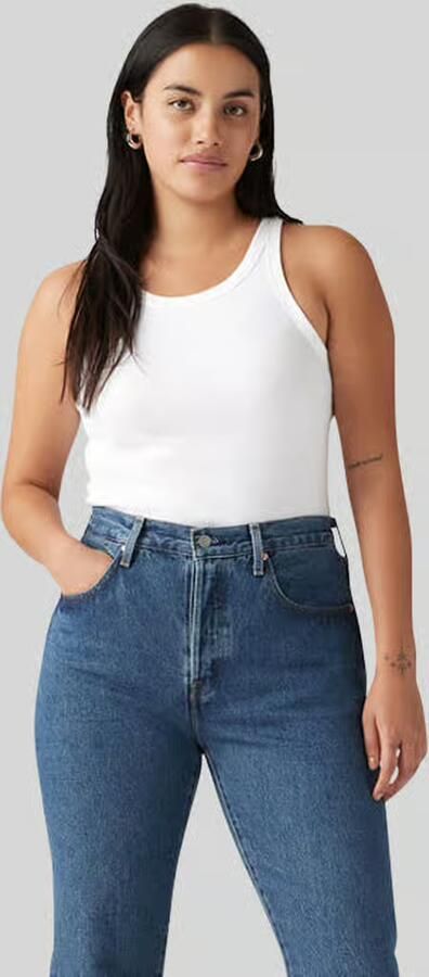 Levi's Slim fit top van ribtricot - Foto 6