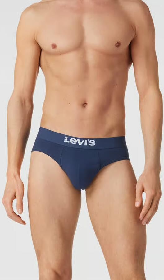 Levi's Slip LEVIS MEN SOLID BASIC BRIEF ORG CO 2P met contrasterend logoband zonder ingreep (Set van 2) - Foto 6