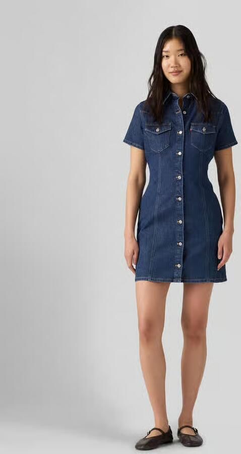 Levi's Smal vrijetijdsjurk in denimlook model 'TRACE' - Foto 3