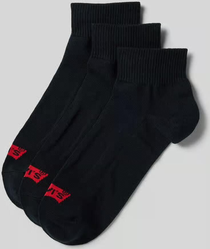 Levi's Sokken met labeldetail in een set van 3 paar model 'MID CUT BATWING LOGO'