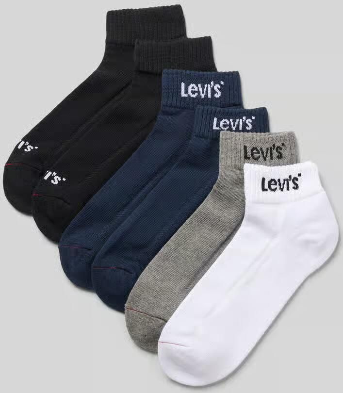 Levi's Sokken van katoenmix in set van 6 - Foto 2