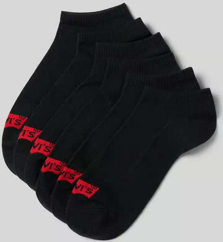 Levi's Sokken van katoenmix in set van 6 model 'LOW CUT LOGO COTTON 6P' - Foto 2