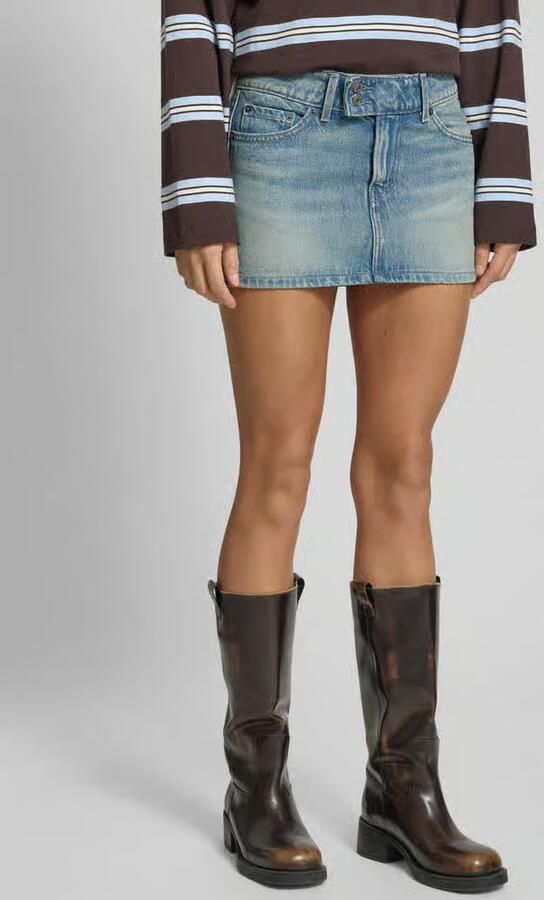 Levi's Spijkerrok in used-look met steekzakken - Foto 3