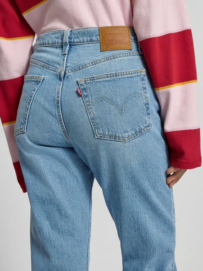 Levi's Straight fit jeans met steekzakken model '501 CROP' - Foto 2