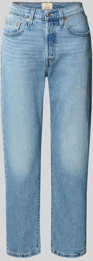 Levi's Straight fit jeans met steekzakken model '501 CROP'