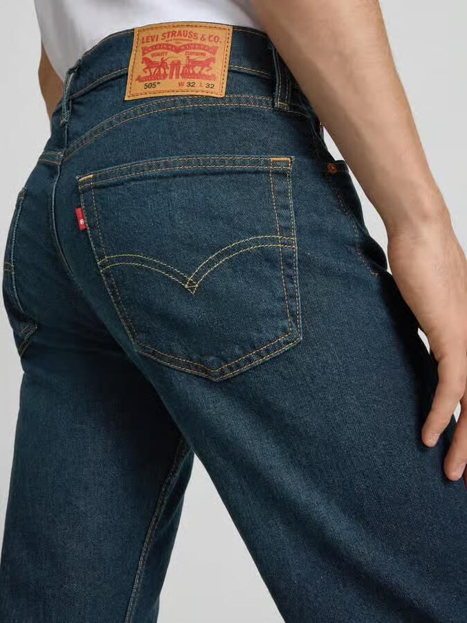 Levi's straight fit jeans van katoenmix model '505 ' - Foto 2
