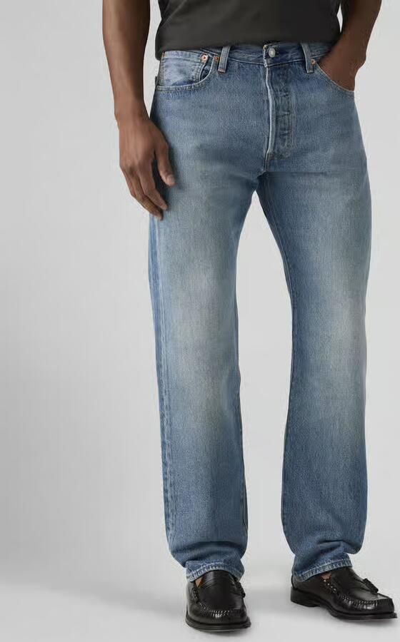 Levi's straight fit jeans van puur katoen in 5-pocket-design
