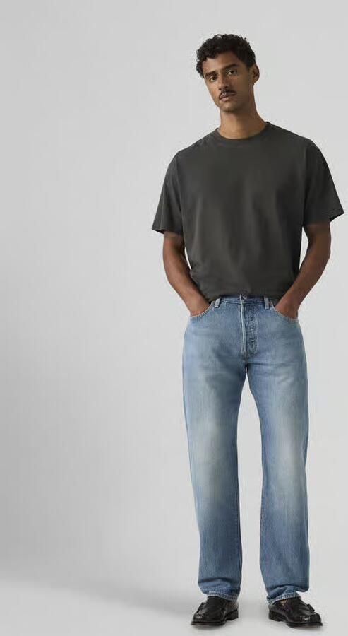 Levi's straight fit jeans van puur katoen in 5-pocket-design - Foto 4