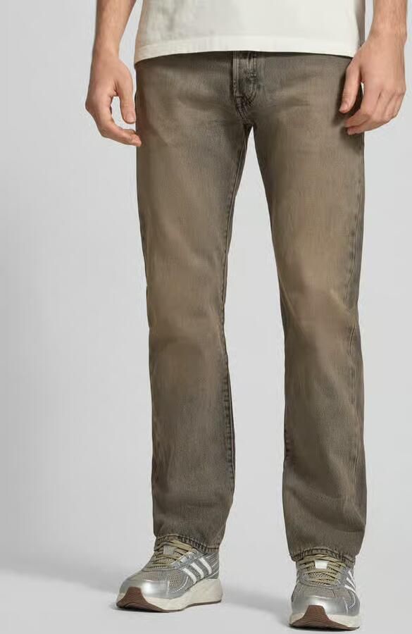 Levi's Straight fit jeans van puur katoen Model '501 ORIGINAL'