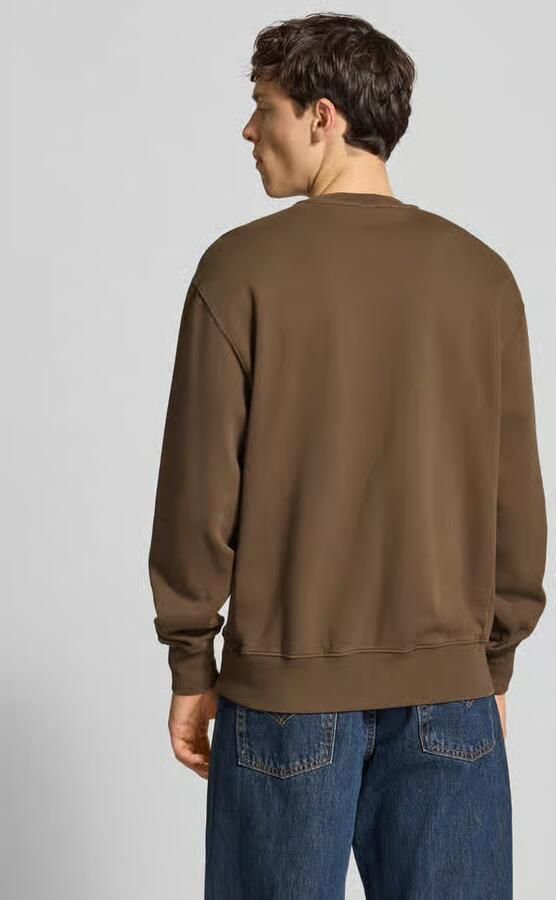 Levi's Sweater Levis Authentic Crew Garment Dye Khaki Green G