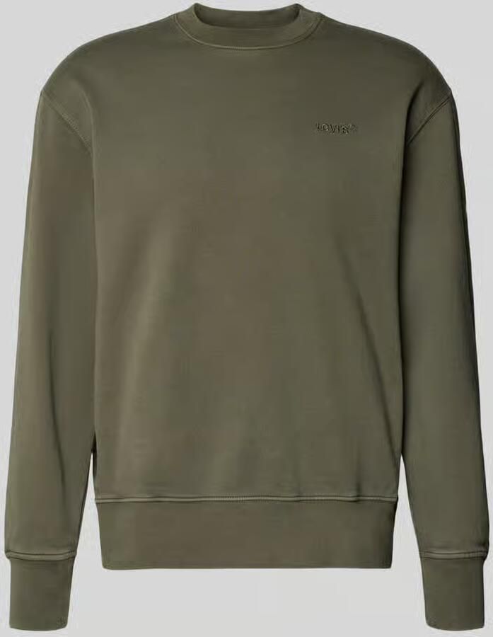 Levi's Sweatshirt met ronde hals en labelstitching - Foto 3