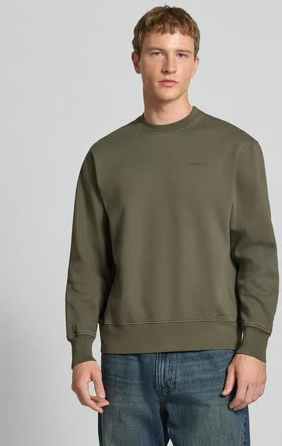 Levi's sweatshirt met ronde hals en labelstitching - Foto 8