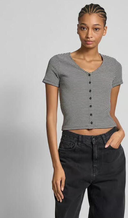Levi's T-shirt met doorknoopsluiting model 'MUSE' - Foto 4