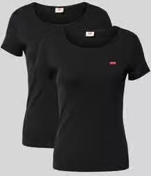 Levi's T-shirt Mini-Logo met klein logoborduursel op borsthoogte (2-delig Set van 2) - Foto 2