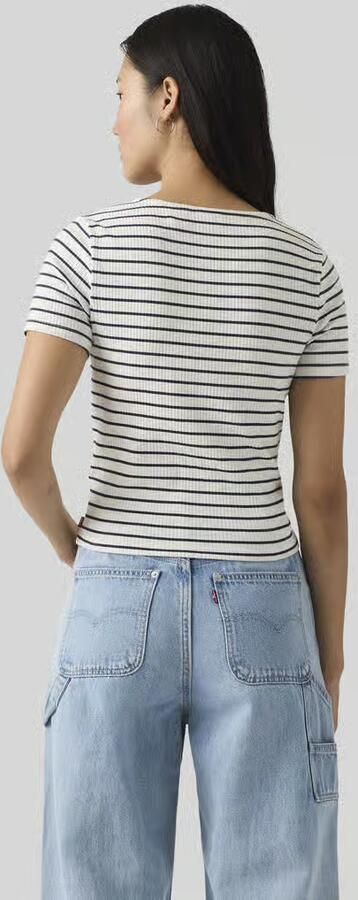 Levi's T-shirt met knoopsluiting - Foto 4
