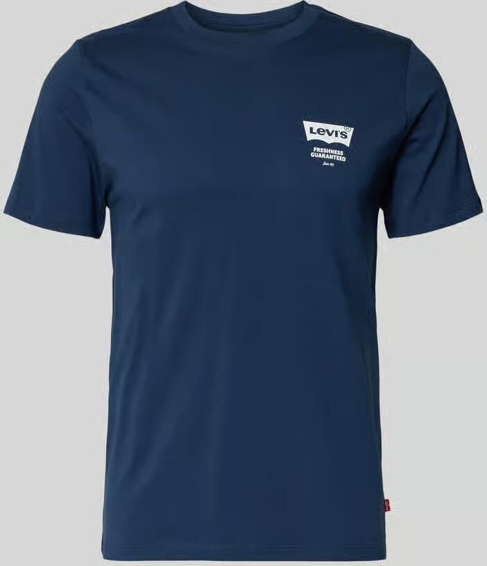 Levis LEVI'S Pizza Graphic T-Shirt Donker Blauw- Heren Donker Blauw - Foto 3