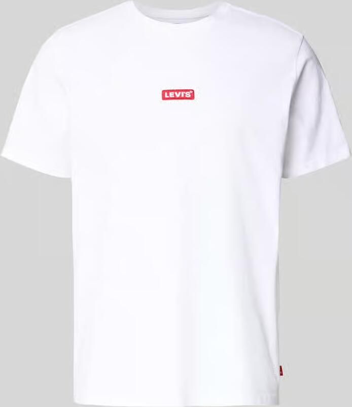 Levi's Relaxed fit T-shirt met labelstitching en ronde hals