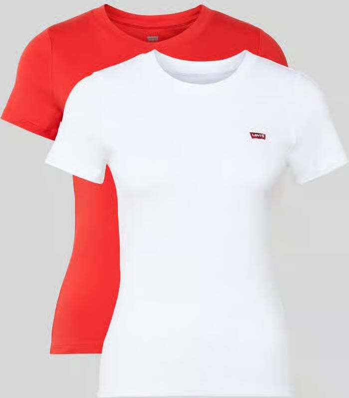 Levi's T-shirt Mini-Logo met klein logoborduursel op borsthoogte (set 2-delig) - Foto 7