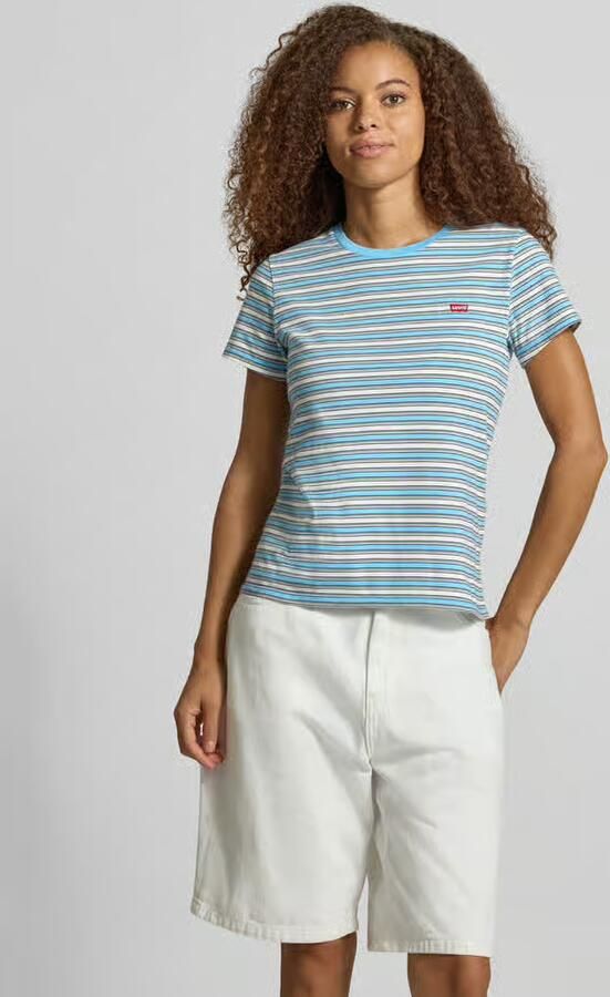 Levi's T-shirt met labelpatch 'PERFECT TEE' - Foto 3