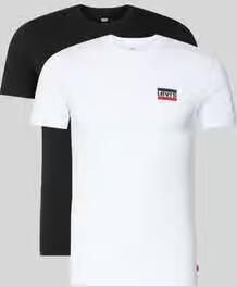 Levi's slim fit T-shirt-set van zuivere katoen in set van 2 - Foto 4