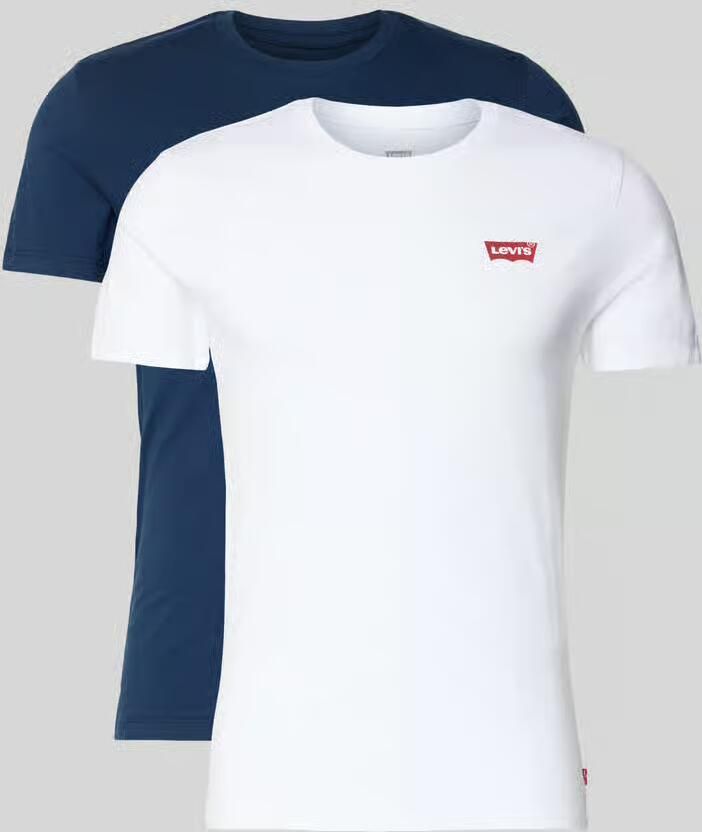 Levi's Slim fit T-shirt met labelprint in een set van 2 stuks - Foto 6