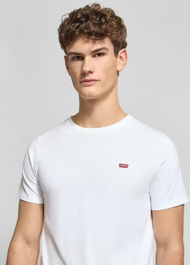 Levi's Knisperend Wit Logo T-Shirt Ronde Hals White Heren - Foto 12
