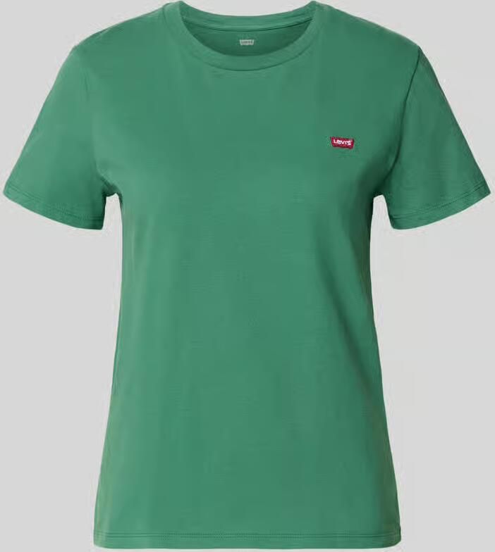 Levi's T-shirt met ronde hals en labelstitching - Foto 2