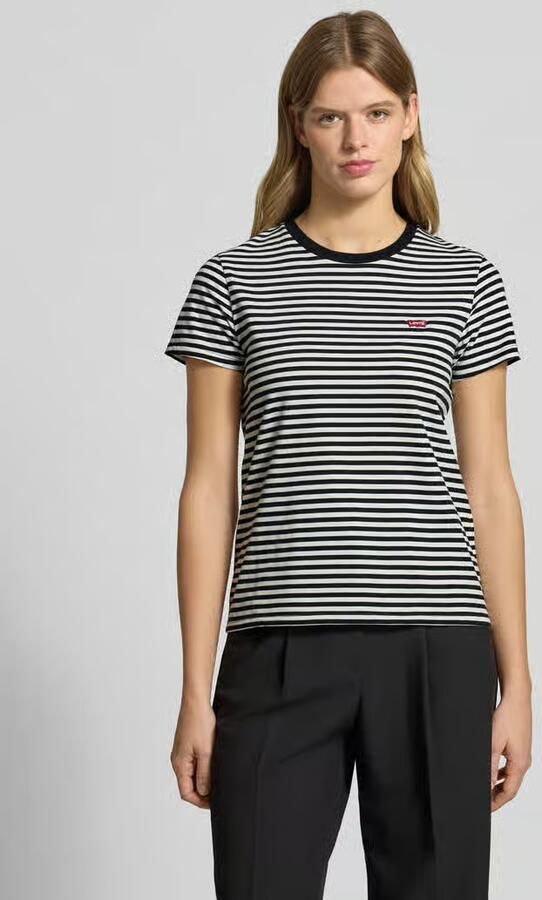Levi's Gestreept T-shirt met Housemark Logo voor Dames Multicolor - Foto 13