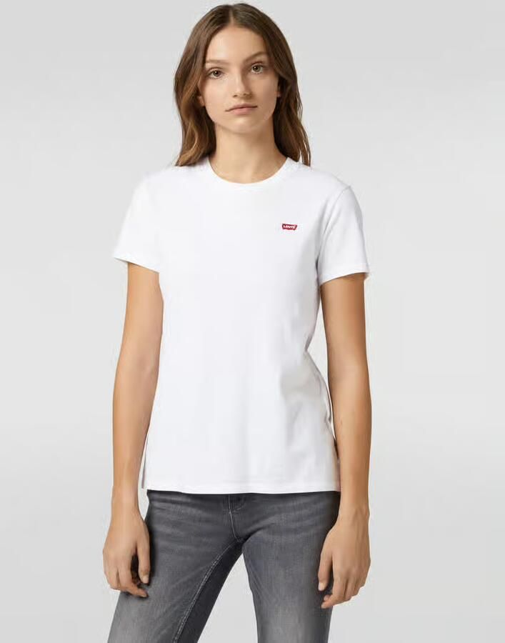 Levi's Stijlvol Logo T-shirt in wit katoen White Dames - Foto 6