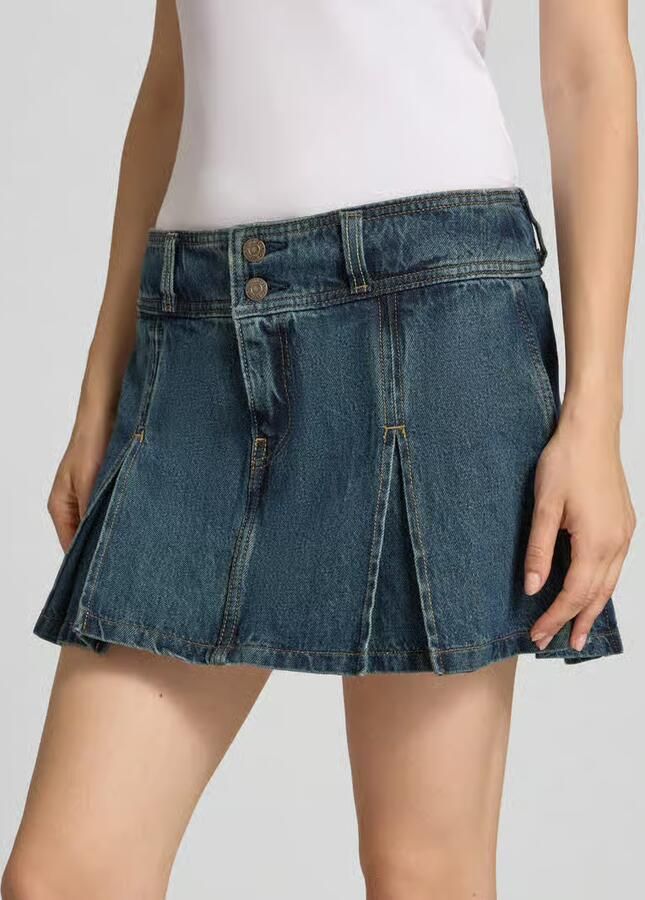 Levi's Uitlopende mini-rok van puur katoen - Foto 2