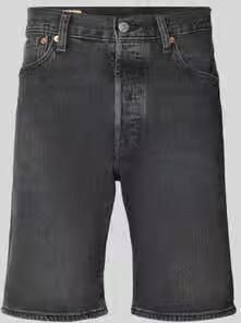 Levi's wide fit korte jeans van katoenmix model '501 Original'